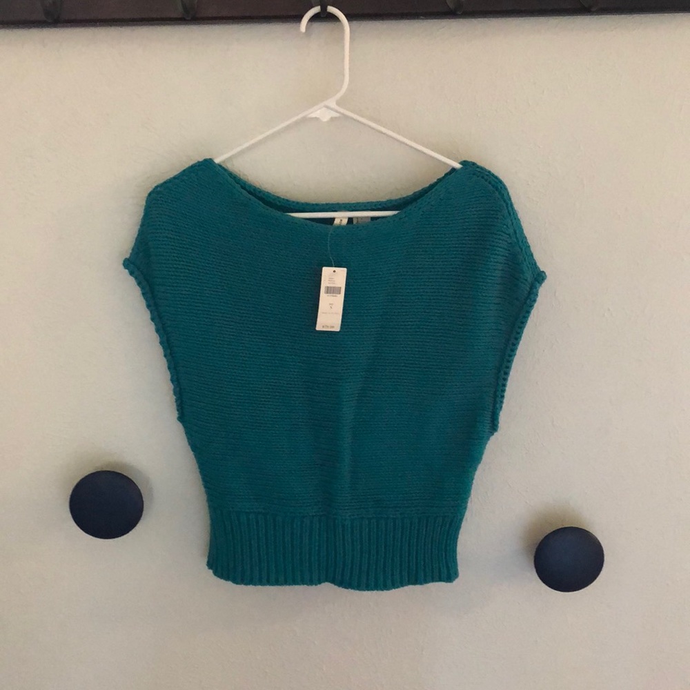 Anthropologie riverwalk cropped sweater
